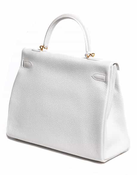 Detailabbildung:  Hermès Kelly Bag 35 cm „White“
