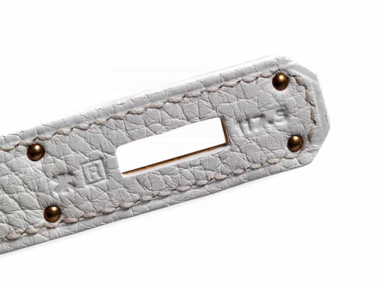Detailabbildung:  Hermès Kelly Bag 35 cm „White“