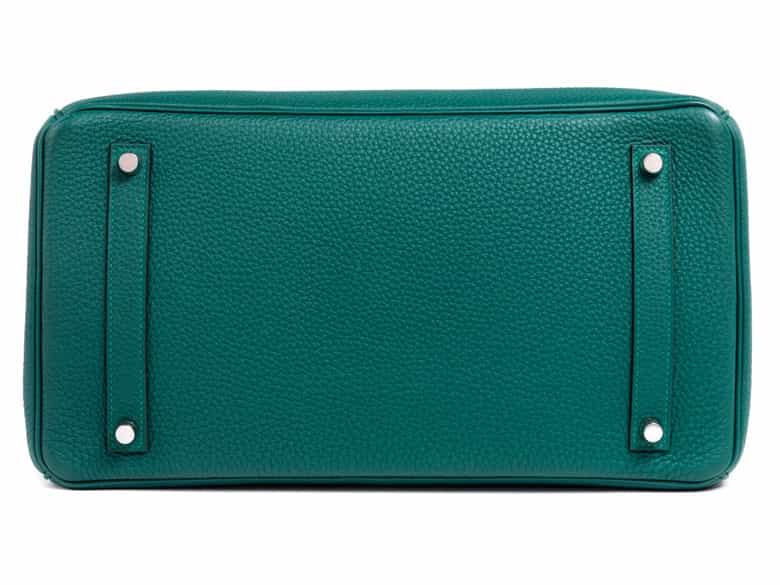 Detailabbildung:  Hermès Birkin Bag 35 cm „Malachite“