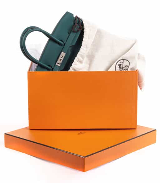 Detailabbildung:  Hermès Birkin Bag 35 cm „Malachite“