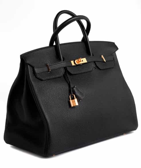 Detailabbildung:  Hermès Birkin Bag 40 cm „Noir“