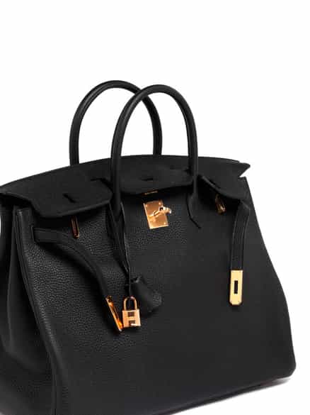 Detailabbildung:  Hermès Birkin Bag 40 cm „Noir“