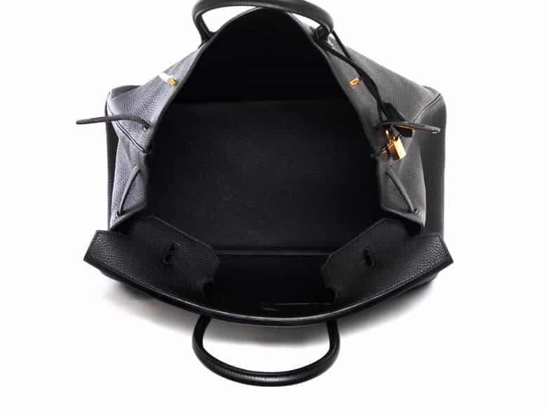 Detailabbildung:  Hermès Birkin Bag 40 cm „Noir“