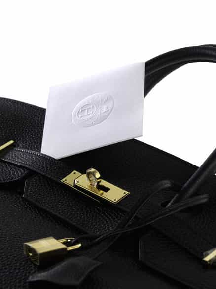 Detailabbildung:  Hermès Birkin Bag 40 cm „Noir“
