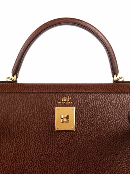 Detailabbildung: † Hermès Kelly Bag 35 cm „Havane“