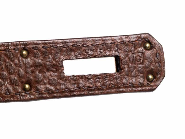 Detailabbildung: † Hermès Kelly Bag 35 cm „Havane“