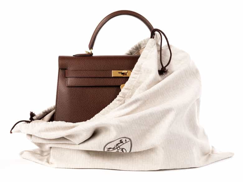 Detailabbildung: † Hermès Kelly Bag 35 cm „Havane“