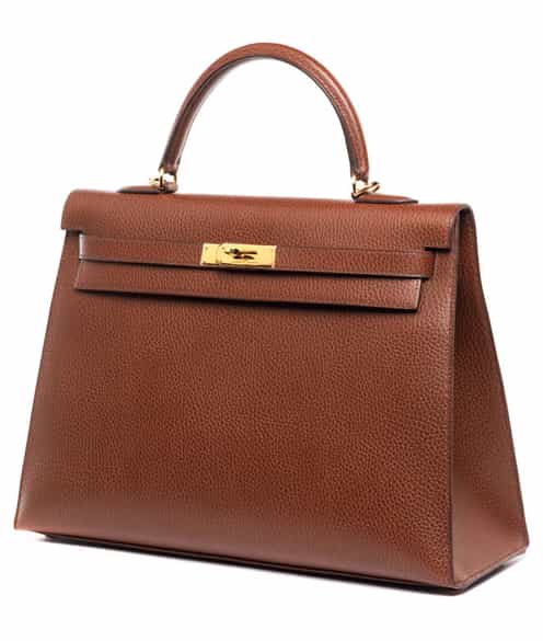 Detailabbildung: † Hermès Kelly Bag 35 cm „Havane“