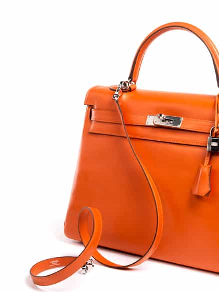 Detailabbildung: † Hermès Kelly Bag 35 cm „Feu“