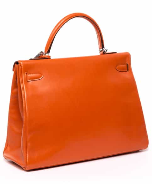 Detailabbildung: † Hermès Kelly Bag 35 cm „Feu“