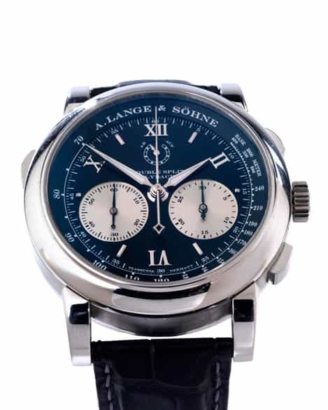 Detailabbildung: A. LANGE & SÖHNE „Double Split“ Chronograph in Platin