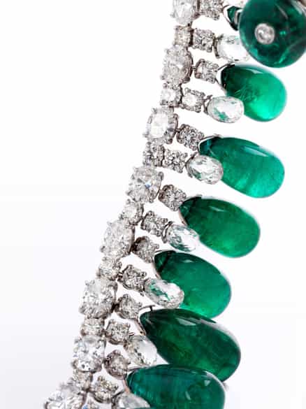 Detailabbildung:  Smaragd-Diamant-Collier