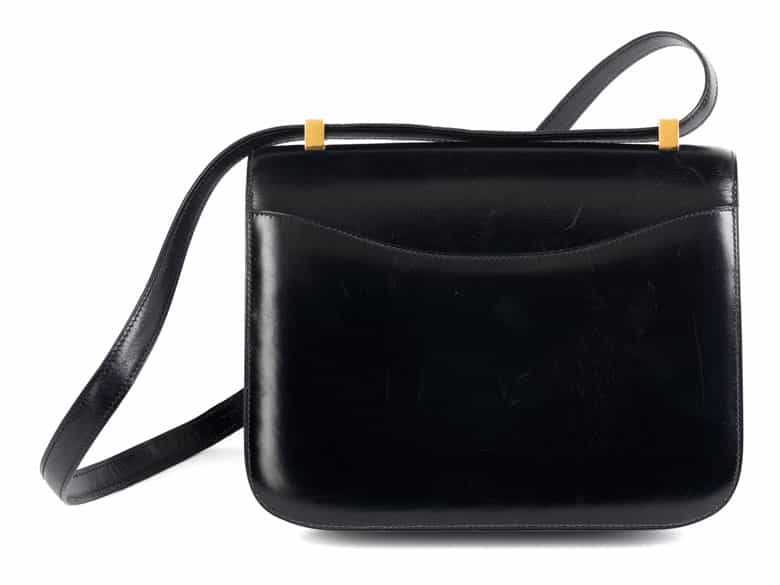 Detailabbildung:  Hermès Constance 24 cm „Noir“
