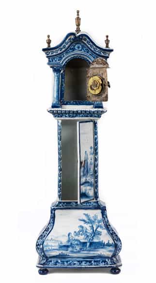 Detailabbildung:  Feine Delfter Uhr