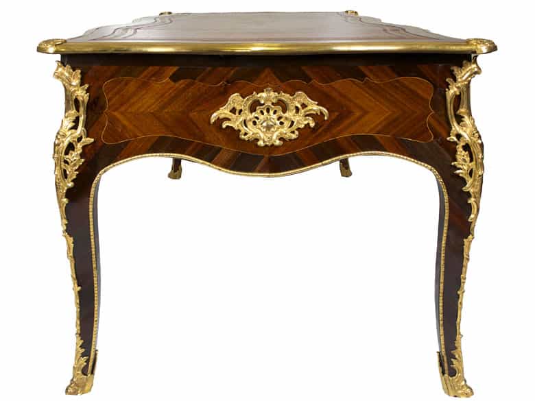 Detailabbildung: Elegantes Louis XV-Bureau Plat à double face