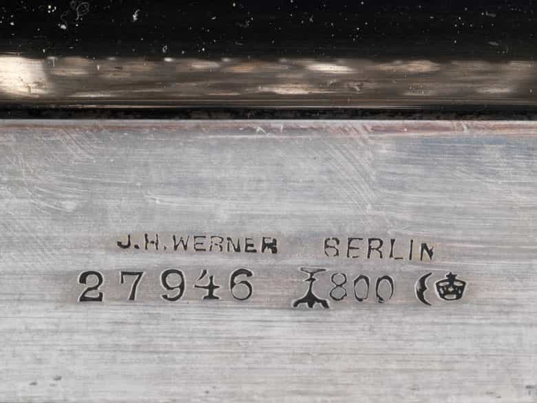 Detailabbildung:  Paar große Silberkandelaber