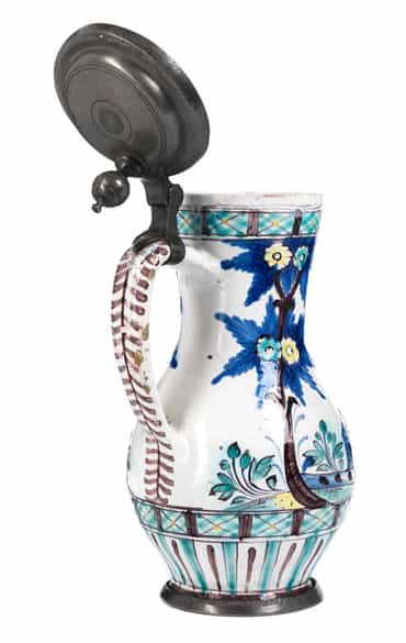 Detailabbildung: Gmundner Birnkrug mit Darstellung eines Tanzenden