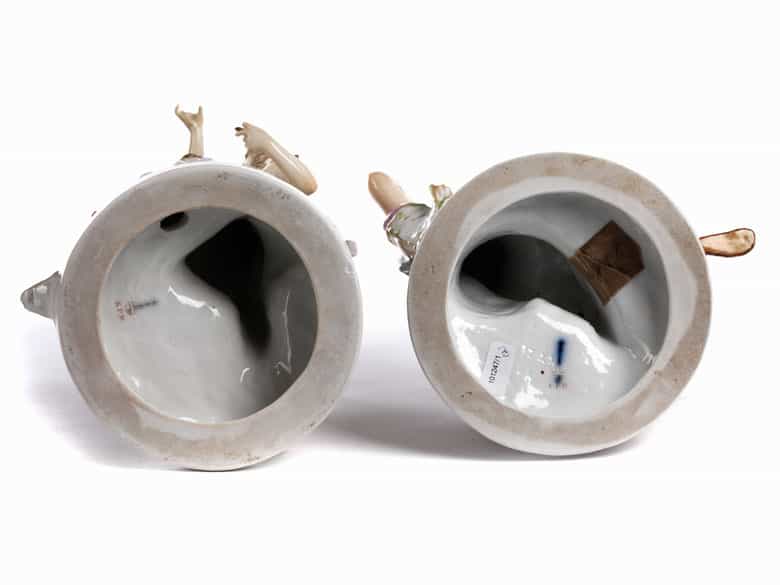 Detailabbildung:  Paar Porzellangruppen von KPM