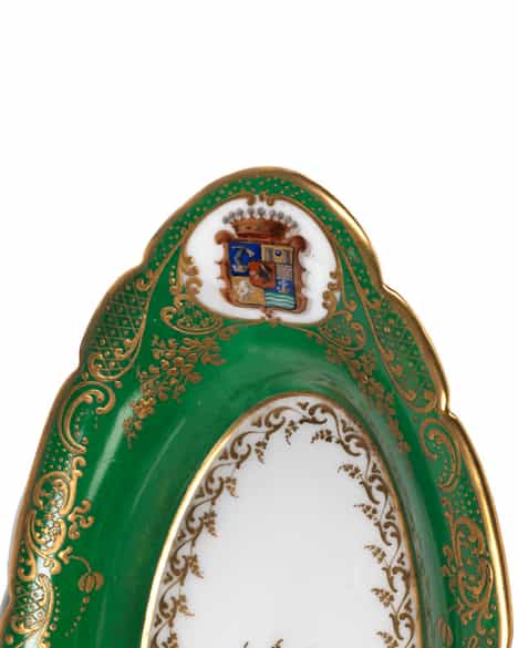 Detailabbildung:  Prunkservice mit dem Wappen der Grafen Apponyi von Nagy-Appony