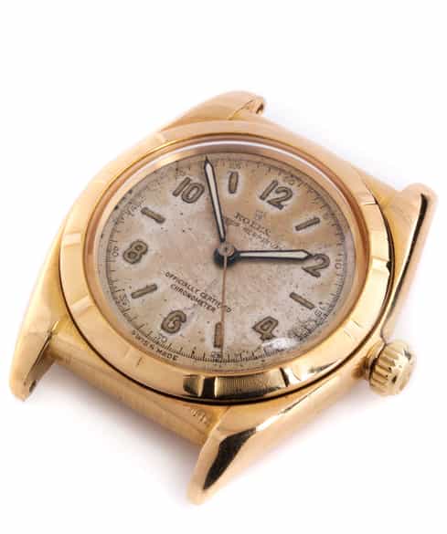 Detailabbildung:  ROLEX „Bubble Back“ in Rotgold, Ref 4777