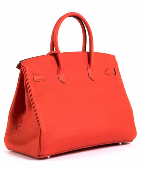 Detailabbildung: Hermès Birkin Bag 35 cm „Rouge Pivoine“