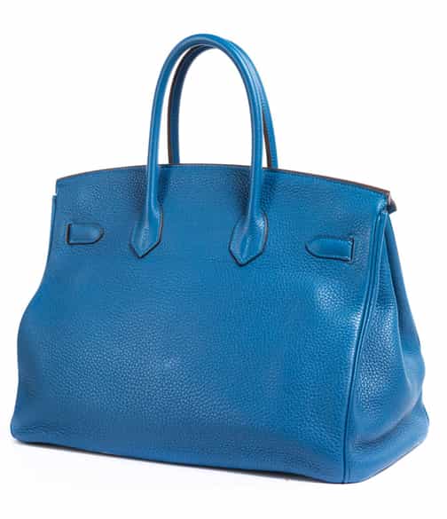 Detailabbildung: † Hermès Birkin Bag 35 cm „Mykonos“