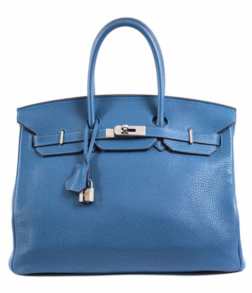 Detailabbildung: † Hermès Birkin Bag 35 cm „Mykonos“