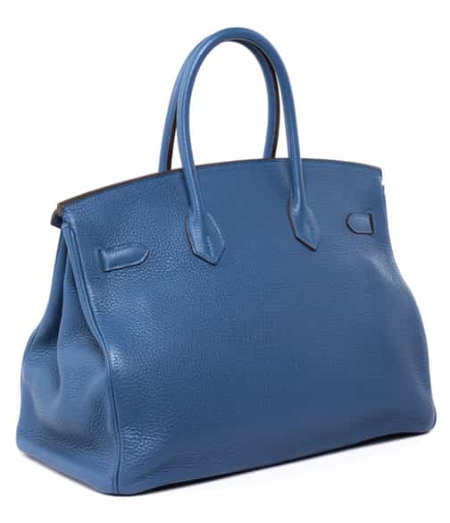 Detailabbildung: † Hermès Birkin Bag 35 cm „Mykonos“