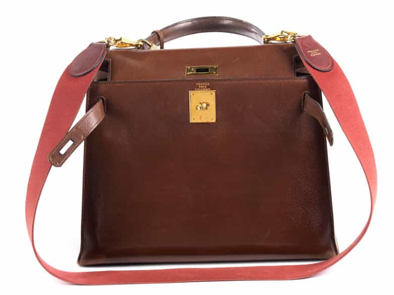 Detailabbildung: Hermès Kelly Bag 28 cm „Brun“