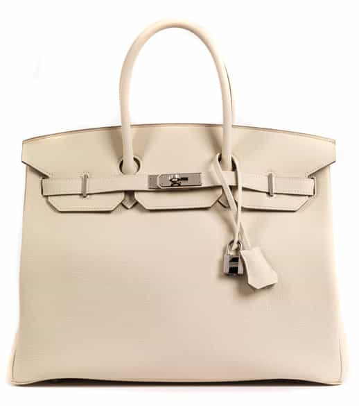 Detailabbildung: Hermès Birkin Bag 35 cm „Craie“
