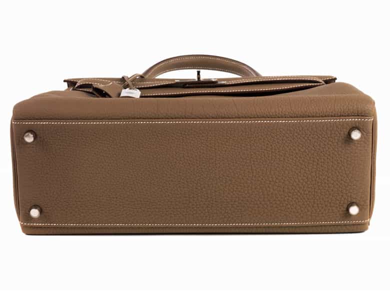 Detailabbildung: Hermès Kelly Bag 35 cm „Etoupe“