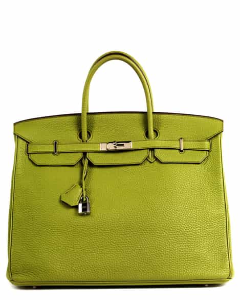 Detailabbildung: Hermès Birkin Bag 40 cm „Vert Anis“