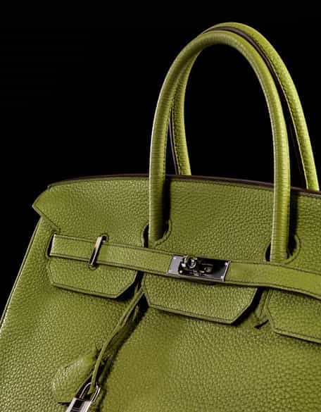Detailabbildung: Hermès Birkin Bag 40 cm „Vert Anis“