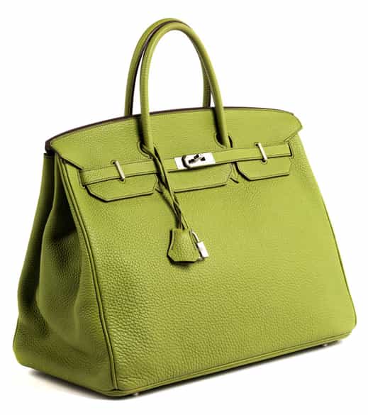 Detailabbildung: Hermès Birkin Bag 40 cm „Vert Anis“