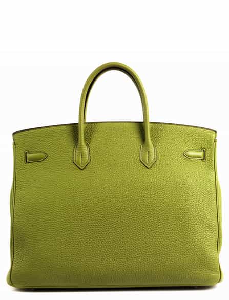 Detailabbildung: Hermès Birkin Bag 40 cm „Vert Anis“