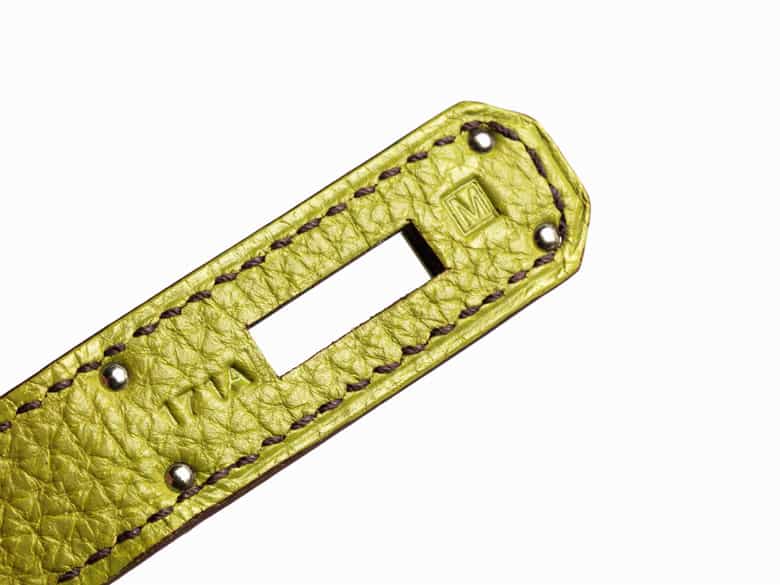 Detailabbildung: Hermès Birkin Bag 40 cm „Vert Anis“