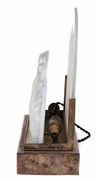 Detailabbildung: Sehr seltene „Lampe aux Pingouins“ von Costebelle