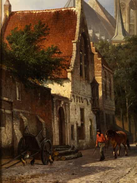 Detailabbildung: Cornelis Springer, 1817 Amsterdam - 1891 Hilversum