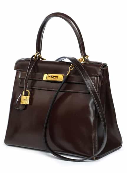 Detailabbildung: Hermès Kelly Bag 28 cm „Chocolate“