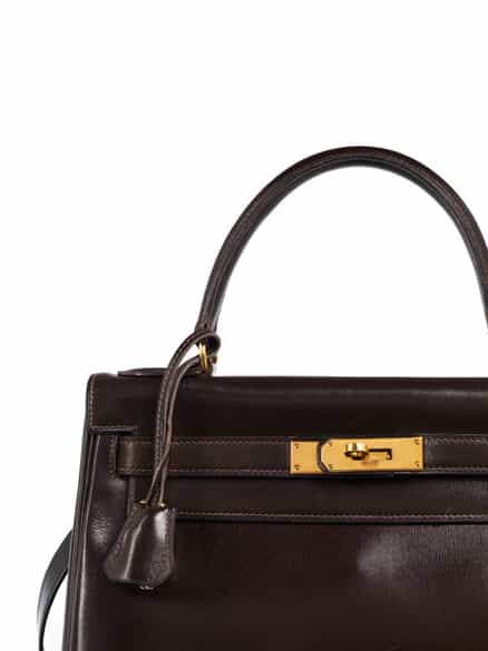 Detailabbildung: Hermès Kelly Bag 28 cm „Chocolate“