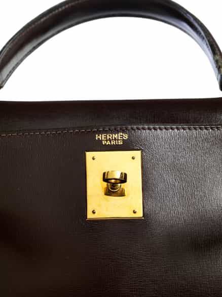 Detailabbildung: Hermès Kelly Bag 28 cm „Chocolate“