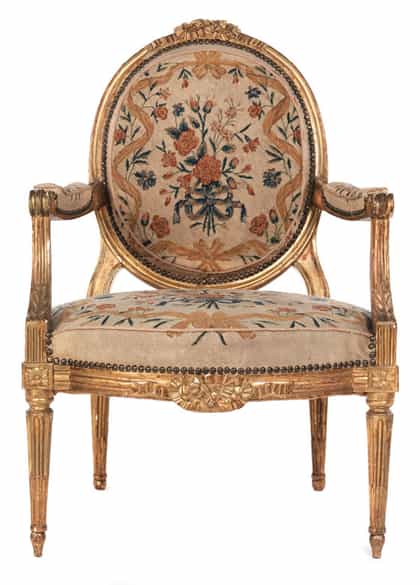 Detailabbildung: Satz von vier eleganten Louis XVI-Fauteuils
