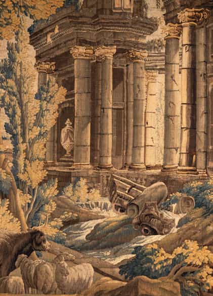 Detailabbildung: Große Aubusson-Tapisserie