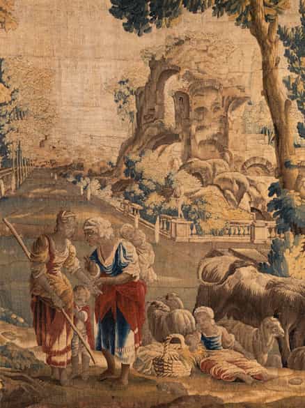 Detailabbildung: Große Aubusson-Tapisserie