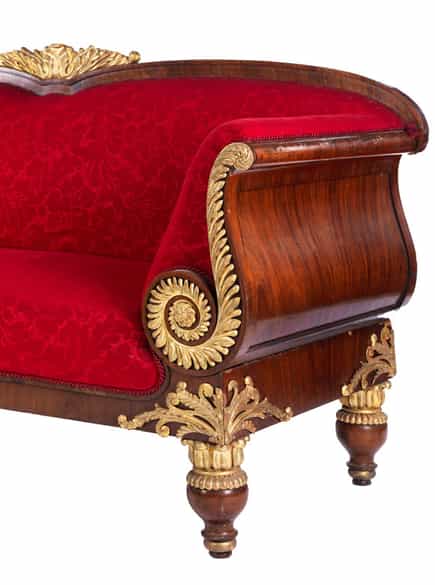 Detailabbildung:  Außergewöhnliche klassizistische Sitzgruppe