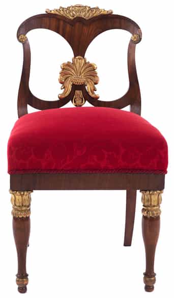 Detailabbildung:  Außergewöhnliche klassizistische Sitzgruppe