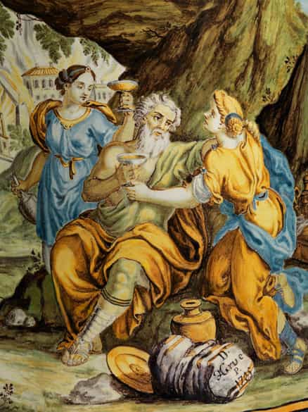 Detailabbildung: Großer Majolika-Albarello von Francesco Antonio Saverio Grue, 1686 - 1746