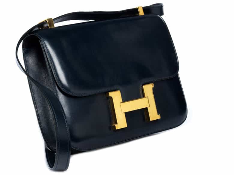 Detailabbildung: Hermès Constance 24 cm „Indigo“