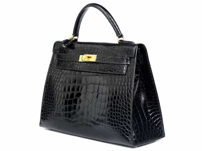 Detailabbildung: Hermès Kelly Bag 32 cm „Black“