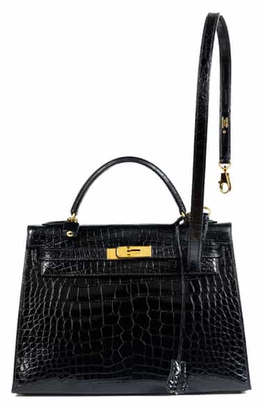 Detailabbildung: Hermès Kelly Bag 32 cm „Black“
